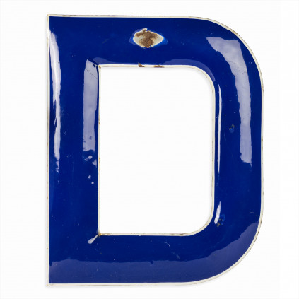 Enameled letter "D"