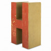 Wooden letter "H"