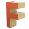 Wooden letter "F"