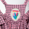 Children's dress with removable embroidery